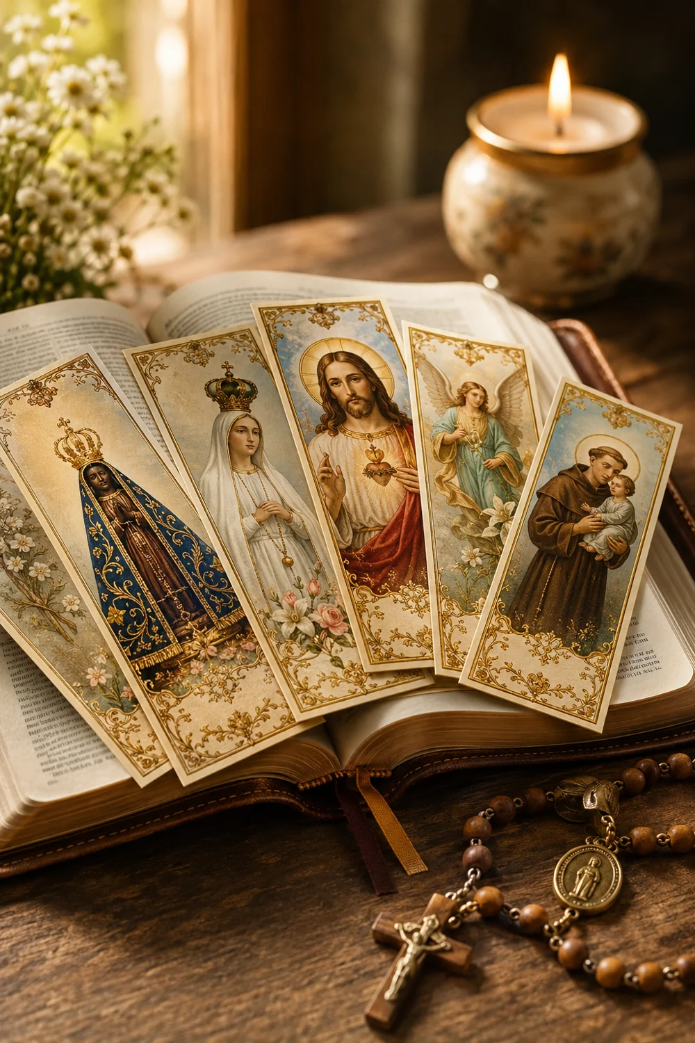Mockup Produto 150 Marcadores Católicos